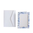 thumbnail image 2 of BalsaCircle 25 Blue Picture Frames 7" Floral Paper Cards with Envelopes Favors Party Events Decorations Supplies, 2 of 8