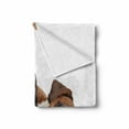 thumbnail image 2 of Funny Soft Flannel Fleece Throw Blanket, Cat and Dog Cuddling Lying on Floor Friendship Theme Animals Togetherness, Cozy Plush for Indoor and Outdoor Use, 50" x 60", Brown Black White, by Ambesonne, 2 of 6