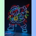 thumbnail image 3 of Shinelab Dabbing Santa Neon Sign, Santa Claus Led Sign Wall Art, Merry Christmas House Wall Decor 130, 3 of 5