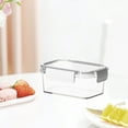 thumbnail image 5 of JeashCHAT Plastic Food Storage Container with Snap Lids, Clear Rectangle Meal Prep Container, Freezer Airtight Leakproof Food Fresh-Keeping Box for Fruits Vegetables Butter Cheese, 5 of 6