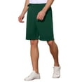 thumbnail image 4 of INSPIRE CHIC Business Shorts for Men's Pleated Front Summer Dress Chino Shorts 32 Dark Green, 4 of 5