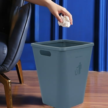 RnemiTe-amo Plastic Trash Can Wastebasket,Kitchen Waste Bin Without Lid Plastic Material Household Sketchy Living Room Large With Pressure Ring Bathroom Waste Bin