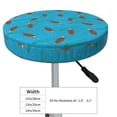 thumbnail image 4 of Disketp Sea Turtle Funda Redonda para Taburete, Funda de Cojín para Silla de Bar Suave y Elástica-14 inch, 4 of 7