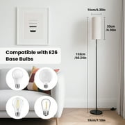 DAYBETTER Floor Lamp for living room, Dimmable Floor Lamp with Remote Control, 3000K-6000K, 9W LED Bulbs, Tall Lamps for Living Room, Bedroom, Office