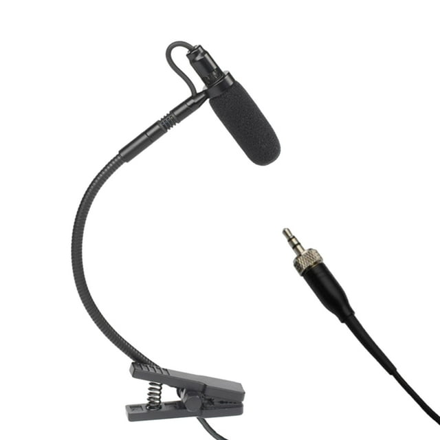 tamizeot Instrument Microphone Condenser Clip Metal for Sax Stage Trumpet Performance L6 Black L4