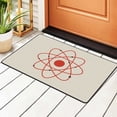 thumbnail image 2 of Bathroom Rug Non-Slip Mat, Super Soft Absorbent Bath Mat - Atom Icon Flannel Non-Slip Floor Mat, 36"x24", 2 of 8