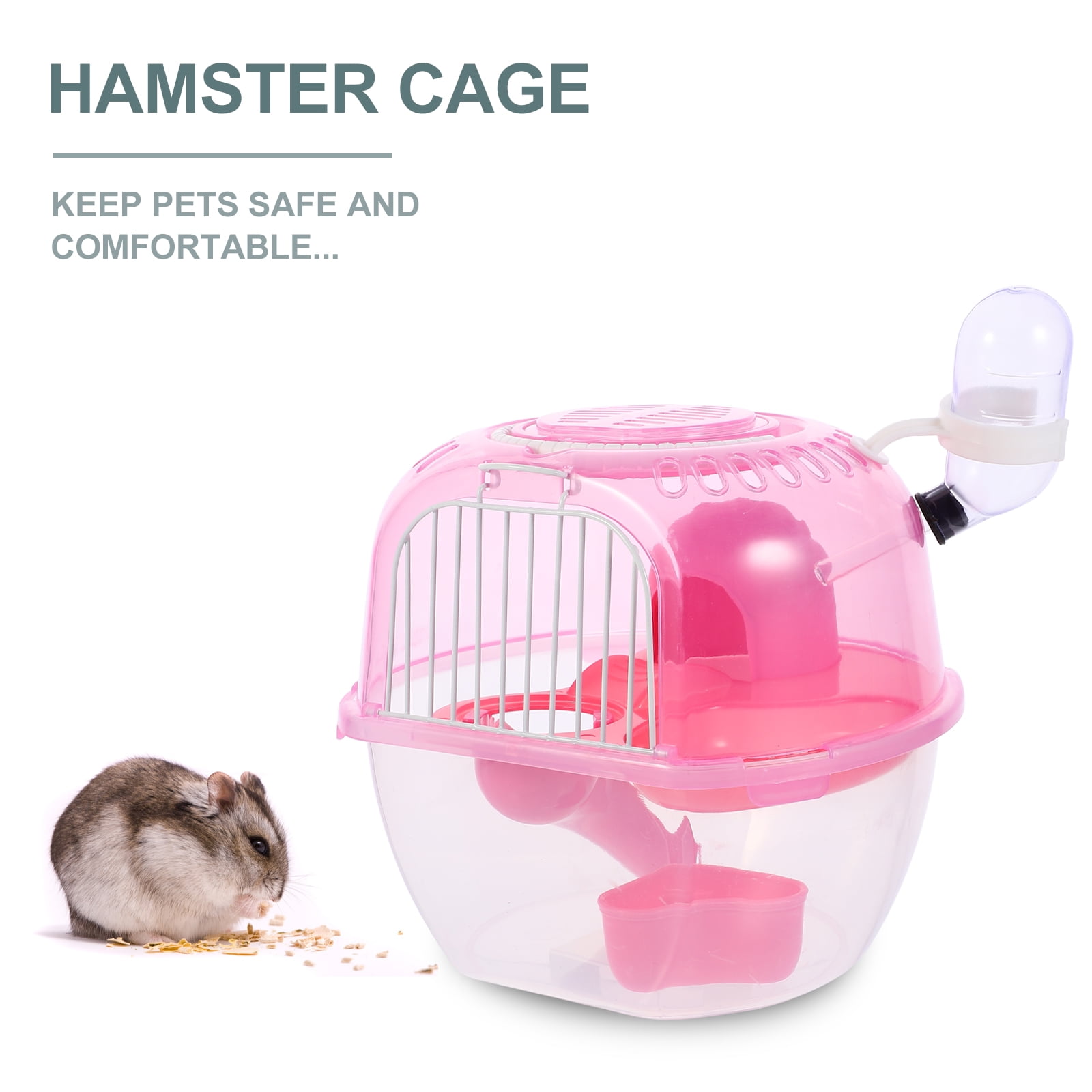 Adventure Land Hamster Gerbil Pet Cage Playhouse 2 level Wheel Tunnel Rope 