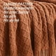 thumbnail image 5 of CREVENT Home Farmhouse Decor Rústico Sofá Silla Cama Manta, Suave, Caliente y Ligera para Viajar en Primavera Verano (50''X60'' Caramelo/Naranja Quemado), 5 of 6
