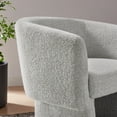 thumbnail image 4 of Modway Muse Boucle Fabric Upholstered Barrel Accent Chair in Newsprint, 4 of 9