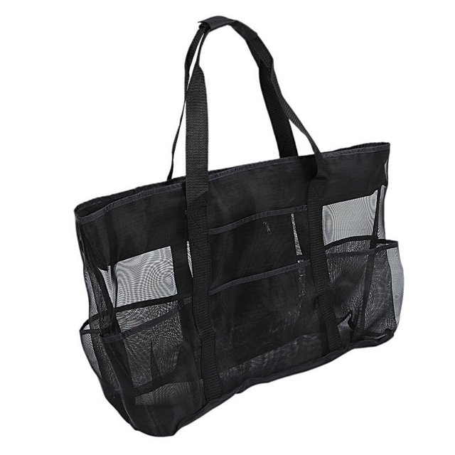 Bolso de playa - Bolso de mano de malla duradera para mujer con 7 bolsillos Sincero Electrónica