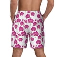 thumbnail image 2 of Lsque Mens Swim Trunks Orchids Flowers Pattern - Bathing Suit Compression Liner - Beach Swim Shorts Swimwear - (S-3XL) - Stretch Quick Dry -Medium, 2 of 9