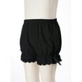 thumbnail image 5 of TSSOE Kids Girls Ruffled Bloomers Shorts Cotton Lace Up Safety Short Pants Bottom Ruffled Bloomers Black 110, 5 of 7