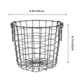thumbnail image 2 of Toy Bin Country Round Iron Firewood Storage Basket Outdoor (black) Versatile, 2 of 8