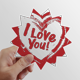 thumbnail image 1 of Calcomanías solares de vinilo Unbranded Te amo corazon rojo patron 10cm, 1 of 3