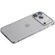 thumbnail image 1 of For iPhone 17 Pro Metal Clear Case Safety Lock Matte Anti-Fingerprint Back Cover - Gold, 1 of 5