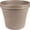 Pebble Stone, variant on Bloem Terra 10" Diameter Round Basil Resin Planter Pot with Drainage Holes for Indoor and Outdoor Gardening