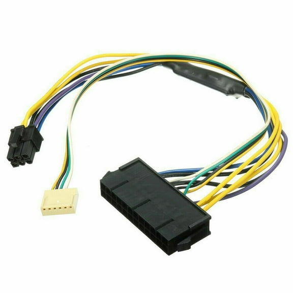 11.8in 24P to 6P Power Supply Adapter Cable Compatible with HP Elite 8100 8200 8300 800G1