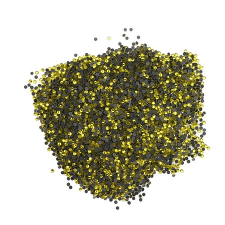 

Flat Back Rhinestones Not Fragile DIY Rhinestones Large Quantity Dazzling Colorful For Makeup For Manicure Lemon Yellow