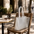 thumbnail image 5 of Clear Gray Jelly Tote Bag, Glossy Transparent PVC Shoulder Handbag, Large Capacity Shopping Bag for Women, 5 of 6