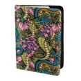 thumbnail image 2 of Rateoe Snake And Flower Pattern Passport Holder Wallet Leather Mulit-purpose Travel Wallet Credit Cards Case ,Passport Cover for Women Men-6.5 in, 2 of 5
