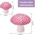 thumbnail image 3 of NOGIS 6Pcs Mushroom Shaped Paper Lanterns, Large Paper Lantern Mushroom Shaped Paper Lantern For Nursery Garden Christmas Party Decoration 8 inch, 12 inch (Pink), 3 of 7