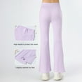 thumbnail image 2 of Ingzy 2-Pack Girls High Waisted Bell Bottoms Stretch Yoga Leggings Athletic Casual Pants, 2 of 9