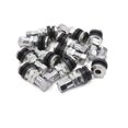 thumbnail image 1 of 12Pcs Válvula del Neumático Vacío con Tapón para Coche Plateado de La Llanta sin Cámara, 1 of 1