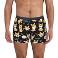 thumbnail image 1 of Fotbe Cute Dogs Corgi Calzoncillos Tipo Boxer con Bolsa de Soporte Total para Hombre, X-Temp Fresco, Transpirable y de Secado Rápido-Small, 1 of 5