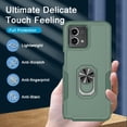 thumbnail image 6 of for Motorola G Stylus 5G 2023 Case with Tempered Glass Screen Protector,Heavy-Duty Tough Rugged Phone Case Cover with Ring Holder Kickstand for Moto G Stylus 5G 2023 (6.6", 2023) [Dark Green], 6 of 7