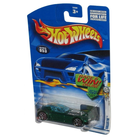 Hot Wheels Ballistik (2002) Mattel Green Die-Cast Toy Car #053