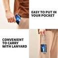 thumbnail image 5 of JIALIOU Nylon Trifold Card Wallet with ID Window Zipper Pocket for Men Women Teen Child Blue Tree Door, 5 of 7