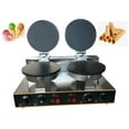 thumbnail image 1 of INTBUYING Waffle Cone Maker Commercial Electric Ice Cream Cone Machine Egg Roll Maker Griddles with Nonstick Layer for Family Kitchen Home Bakeries Snack Bar use, 1 of 7