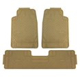 thumbnail image 1 of FH Group F11309BEIGE Beige All Weather Floor Mat, 3 Piece (Heavy Duty), 1 of 5