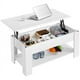 Yaheetech Table Basse Moderne avec Compartiment Caché et Rangement pour Salon, Blanc – image 4 sur 7
