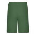 thumbnail image 3 of MIXUE Mens Shorts Summer Solid Color Casual Mid Waist Cargo Splice Pocket Drawstring Fashion Loose Mens Workout Shorts Activewear,Green,M, 3 of 6