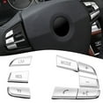 thumbnail image 4 of Chrome Steering Wheel Button Cover Trim For BMW 5 6 7 GT F01 F02 F06 F07 F10 F12, 4 of 5