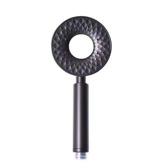 Black Shower Head with High Pressure, Adjustable Flow Handheld Shower , Universal Bathroom Showerhead