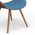 thumbnail image 6 of Simpli Home Malden Bentwood Dining Chair with Wood Back in Blue Linen Look Fabric, 6 of 11