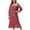 Red, variant on Fancifize Women Plaid Nightgowns Long Sleeve Sleepwear Button Down Casual Dresses Lace Ruffied Hem Pajamas Nightshirt Soft Nightdress
