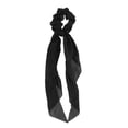 thumbnail image 4 of Unique Bargains 1 Pc Solid Tie Triangle Ribbon Scrunchies Black, 4 of 5