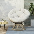 thumbnail image 3 of Mia Papasan Chair,Brown Fabric Garden Outdoor Patio Patio Sets, 3 of 12