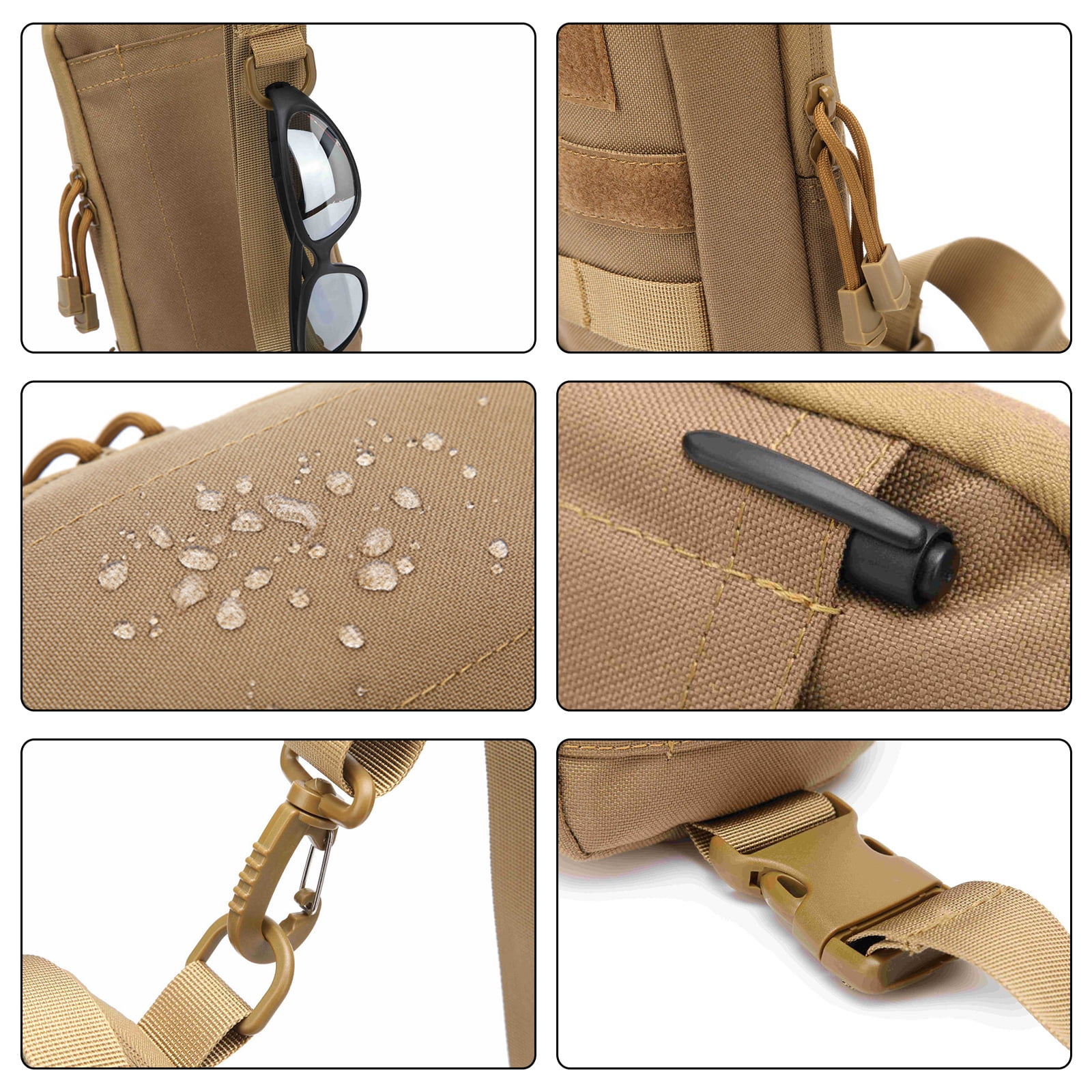 1680D Waterproof Electrician Tool Bag With Multiple Pockets Crossbody Bag For Professional Organizers