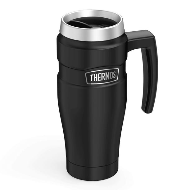 Thermos 16 oz. Stainless Steel Travel Mug Black