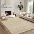 thumbnail image 4 of Funslane Modern Geometric Area Rug 5' x 7', Washable Carpet, Ultra Thin Soft Non-Slip Rug for Living Room Bedroom Home Office, Tan, 4 of 8