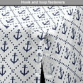 thumbnail image 4 of Nautical Dog Crate Cover, Anchors Pattern of Diamond Shaped Dots Marine Navy Sailing Illustration, Easy to Use Pet Kennel Cover Small Dogs Puppies Kittens, 7 Sizes, Night Blue and White, by Ambesonne, 4 of 6