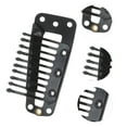 thumbnail image 2 of Unique Bargains 20 Pcs 10-Teeth Snap Wig Hair Clips for Hair Extension Black, 2 of 5