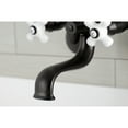thumbnail image 3 of Kingston Brass KS266PXORB Kingston Three-Handle 2-Hole Wall Mount Clawfoot Tub Faucet with Hand Shower in Oil Rubbed Bronze, 3 of 7