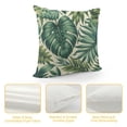 thumbnail image 4 of JRXY Tropical Palm Leaf Throw Pillow Covers Green Banana Leaves Print Pillow Case Hawaiian Plant Outdoor Decorative Pillowcase for Patio Deck Couch Bed Sofa Home White, 4 of 5