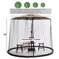 thumbnail image 2 of 9ft Patio Umbrella Screen with Zipper Door - Maximum Insect Protection!, 2 of 6