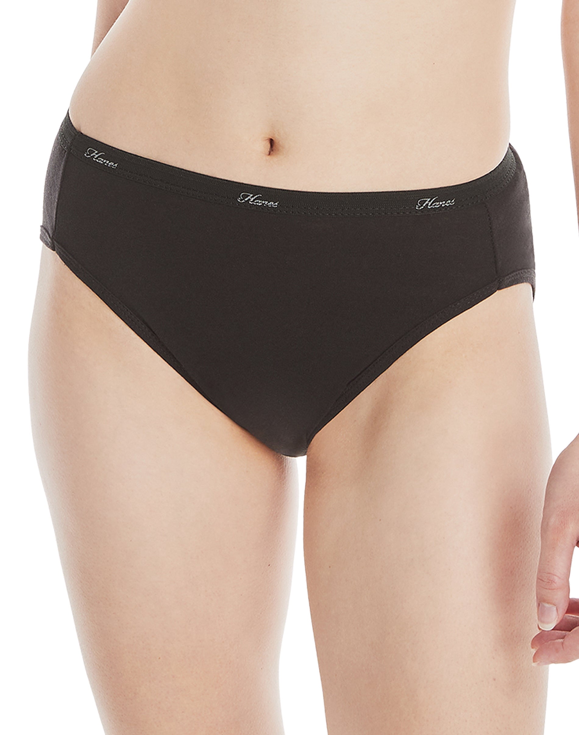 Hi-Cut Panties Panty 10 Pack Womens Underwear Assorted Colors Value Cotton